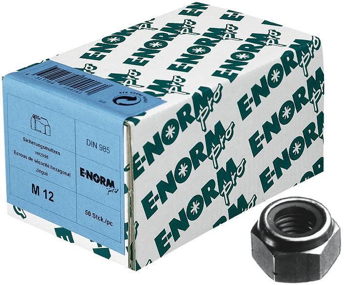 Sicherungsmutter DIN 985 M10 zn KP E-NORMpro 100 Stück