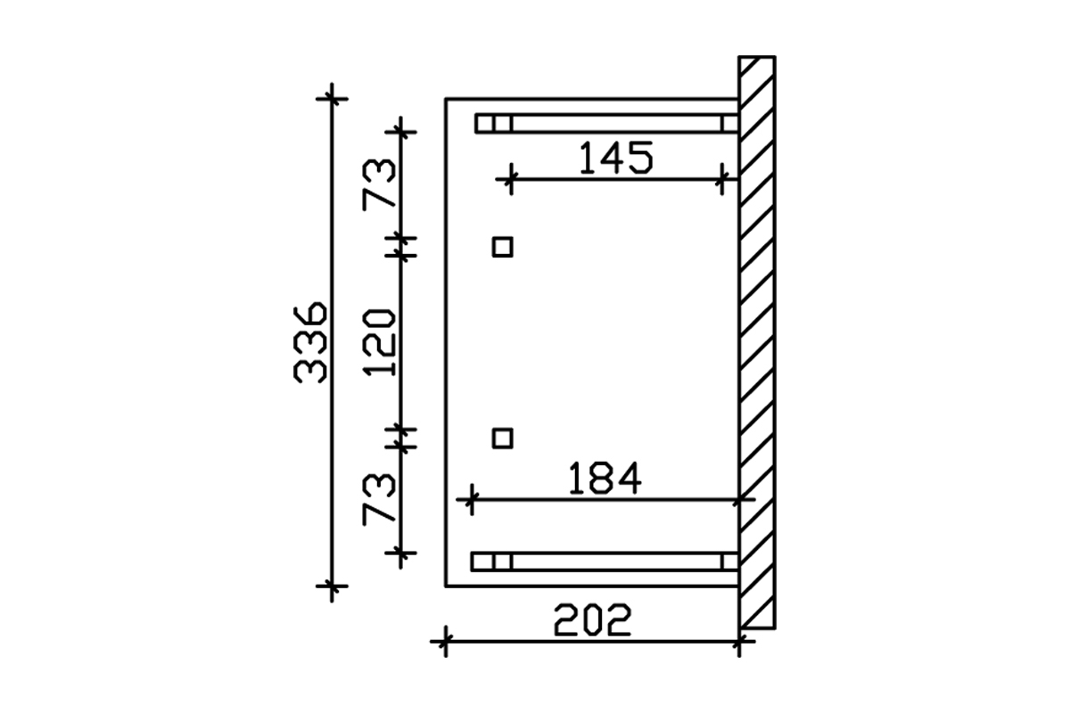 Vordach Paderborn 8 Pultdach bei leitermann.de günstig kaufen Vordach Paderborn 8 Pultdach