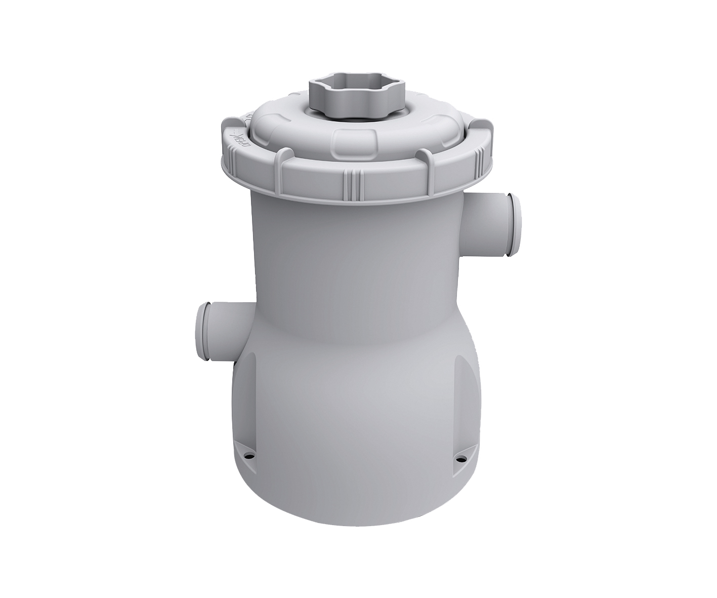 Stahlrahmenpool-Set mit Filterpumpe, grau