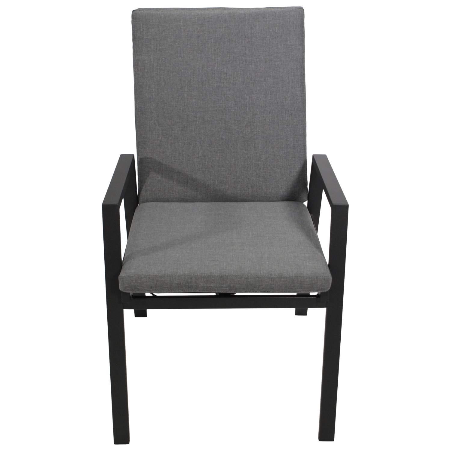 Sessel Hochlehner, Aluminium mit Polster