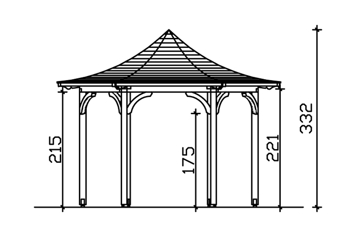6-Eck Pavillon Versailles