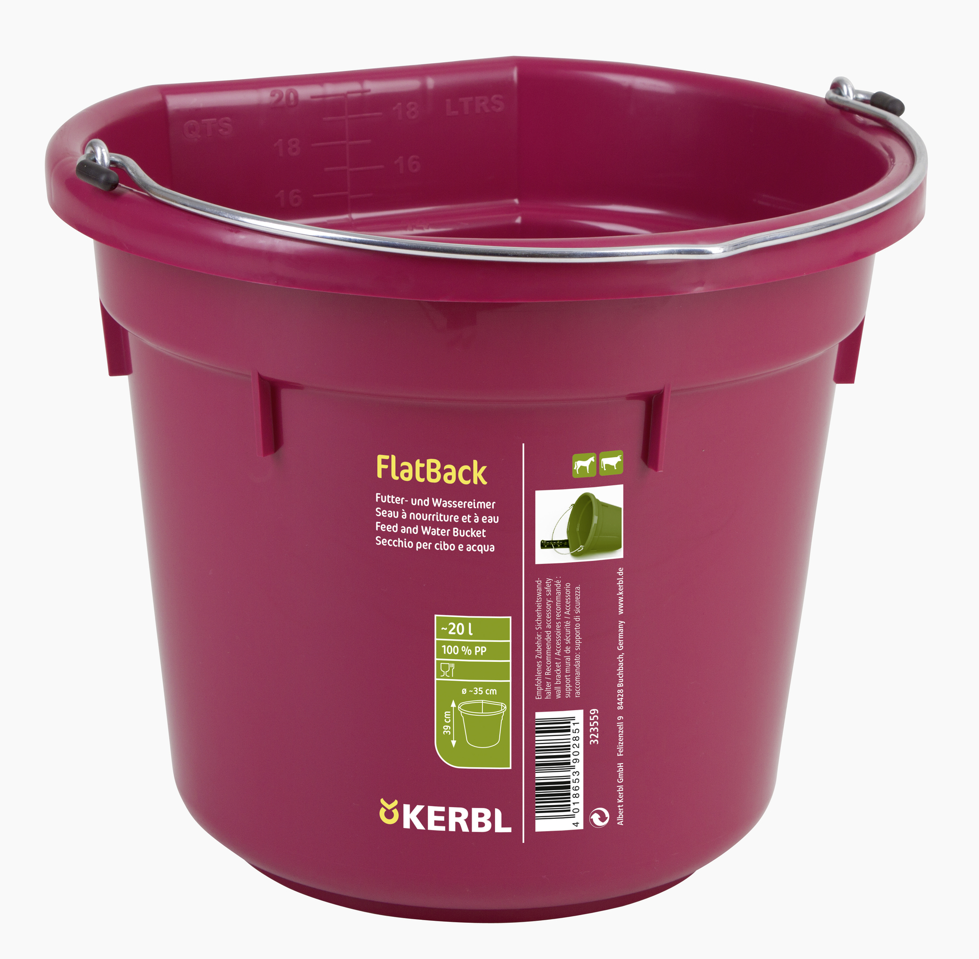 Futter- und Wassereimer, FlatBack, ca. 20ltr bei leitermann.de günstig kaufen Futter- und Wassereimer, FlatBack, ca. 20ltr