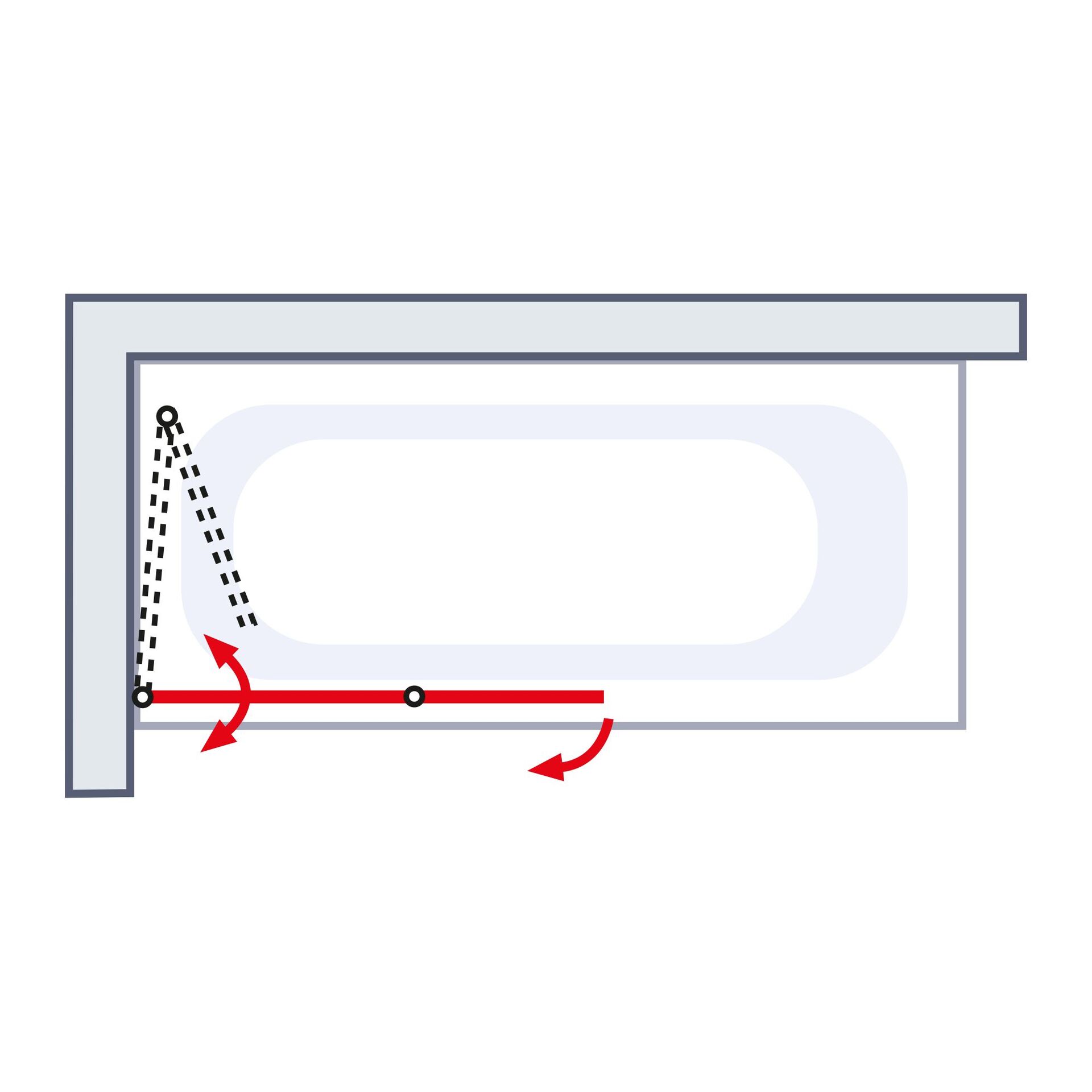 ExpressPlus Badewannenfaltwand 2-teilig, 140x112cm bei leitermann.de günstig kaufen ExpressPlus Badewannenfaltwand 2-teilig, 140x112cm