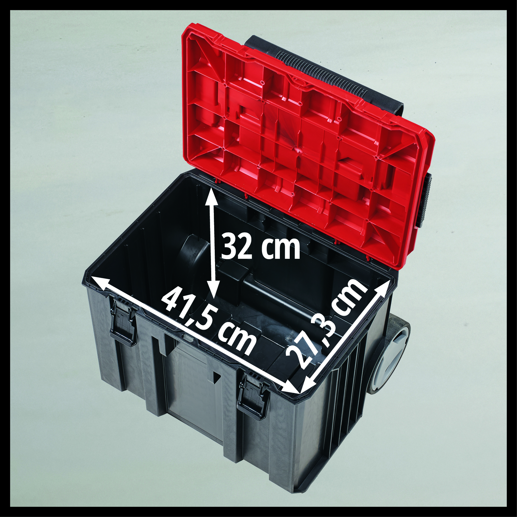 Systemkoffer E-Case L mit Rädern