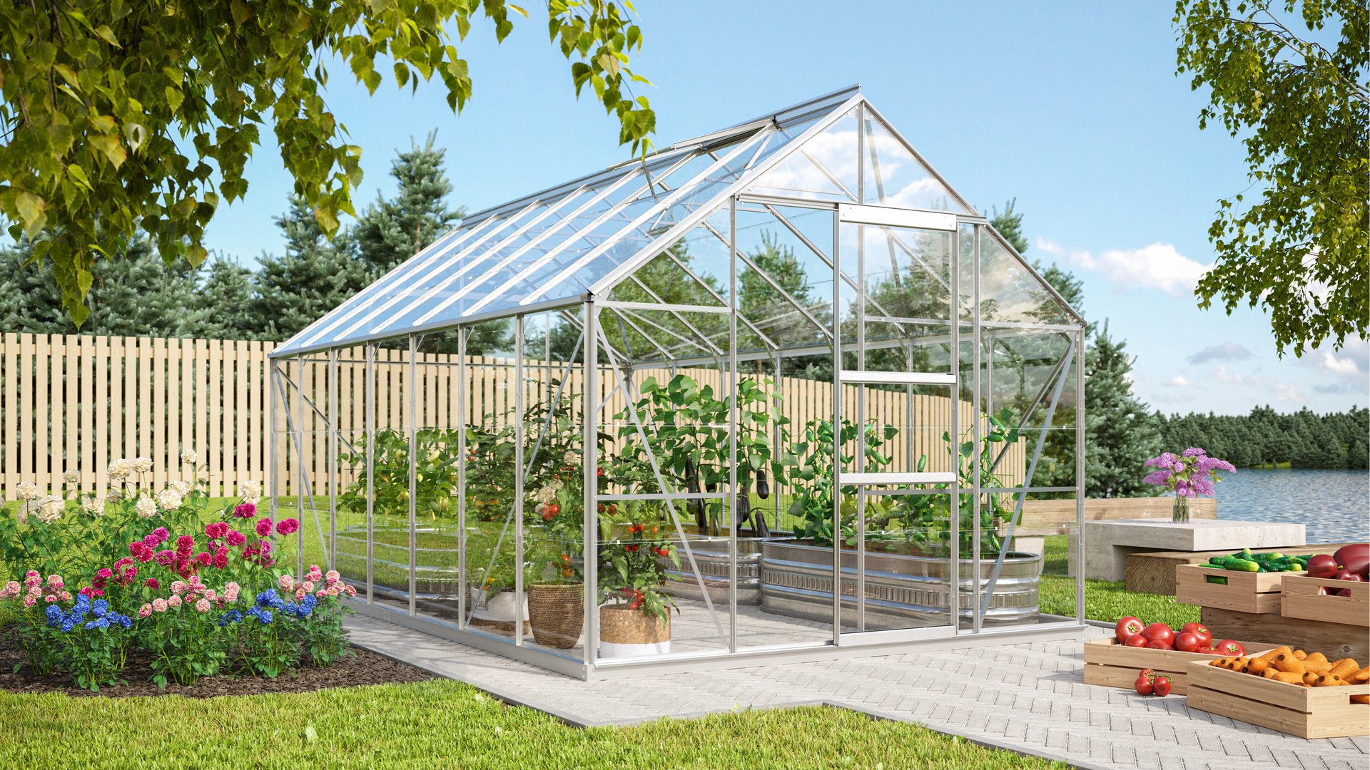 Gewächshaus Merkur 11500 bei leitermann.de günstig kaufen Gewächshaus Merkur 11500