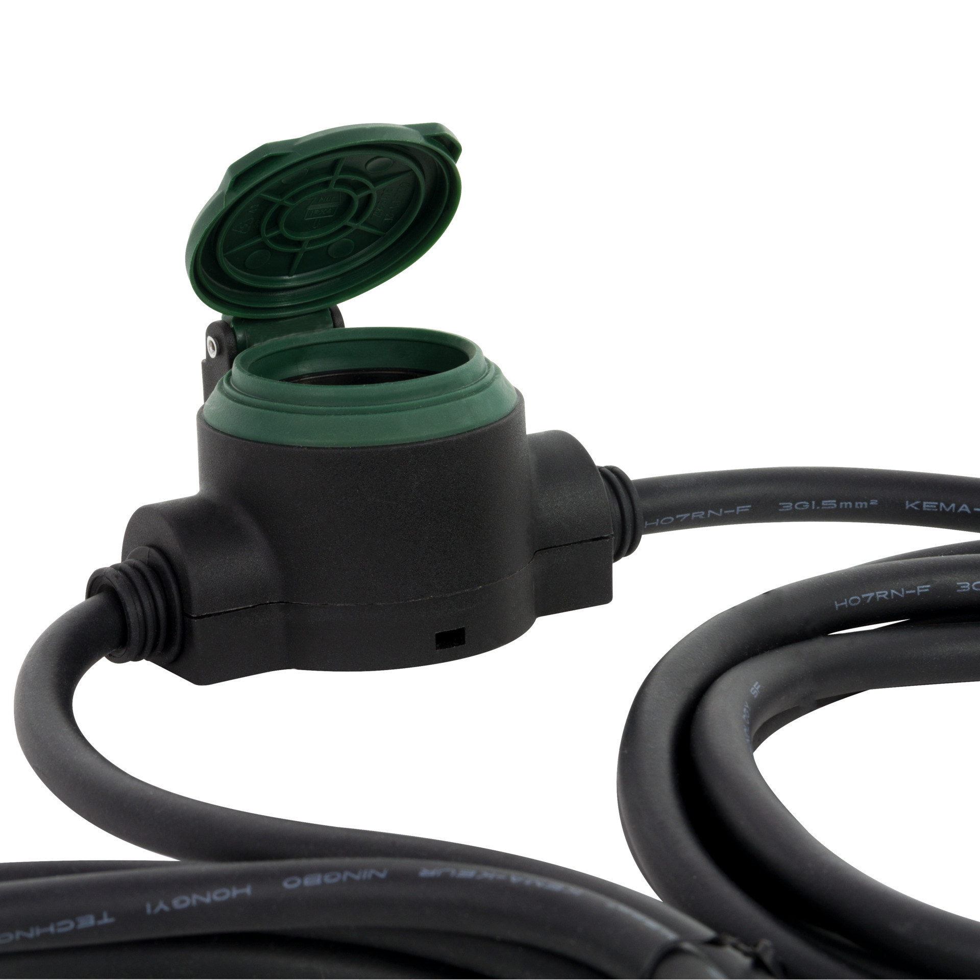 Verlängerung Supraflex IP44 3-fach, 10m, schwarz