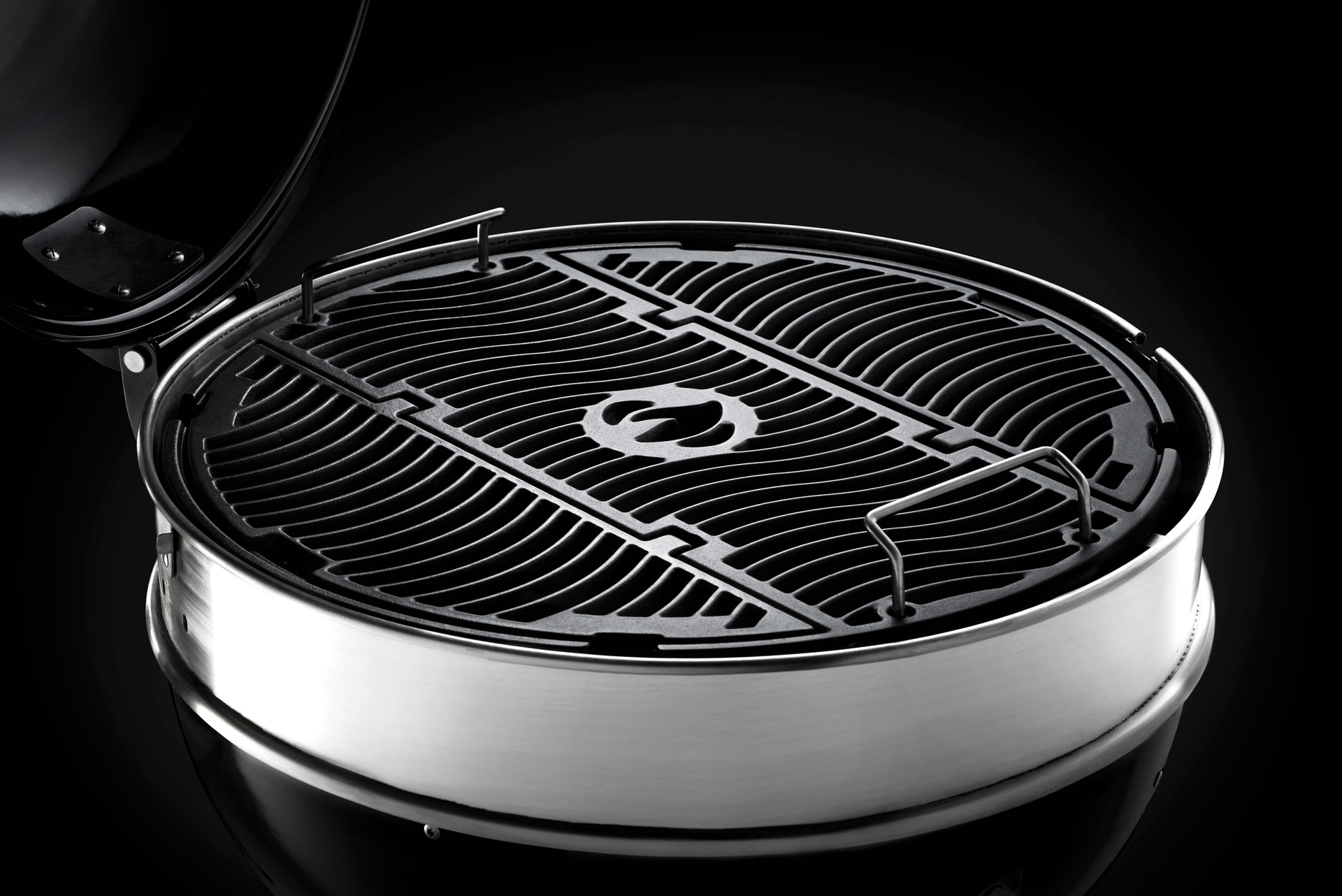 PRO22 Holzkohle-Kugelgrillwagen, schwarz