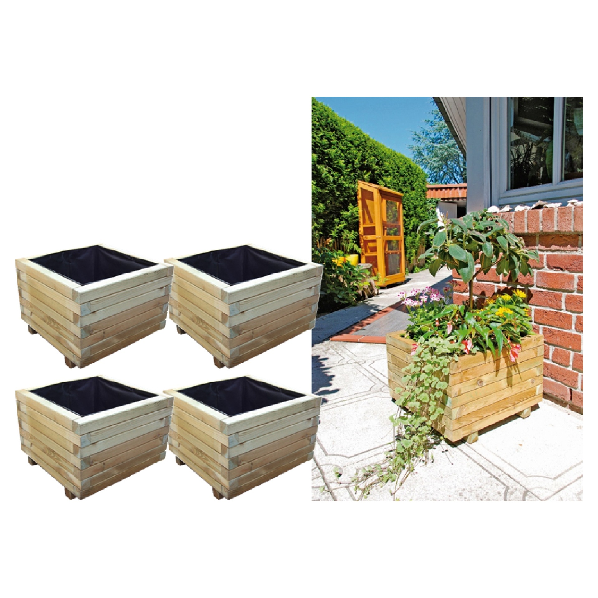 Blumenkasten Blumenkübel-Set MOBILE 2