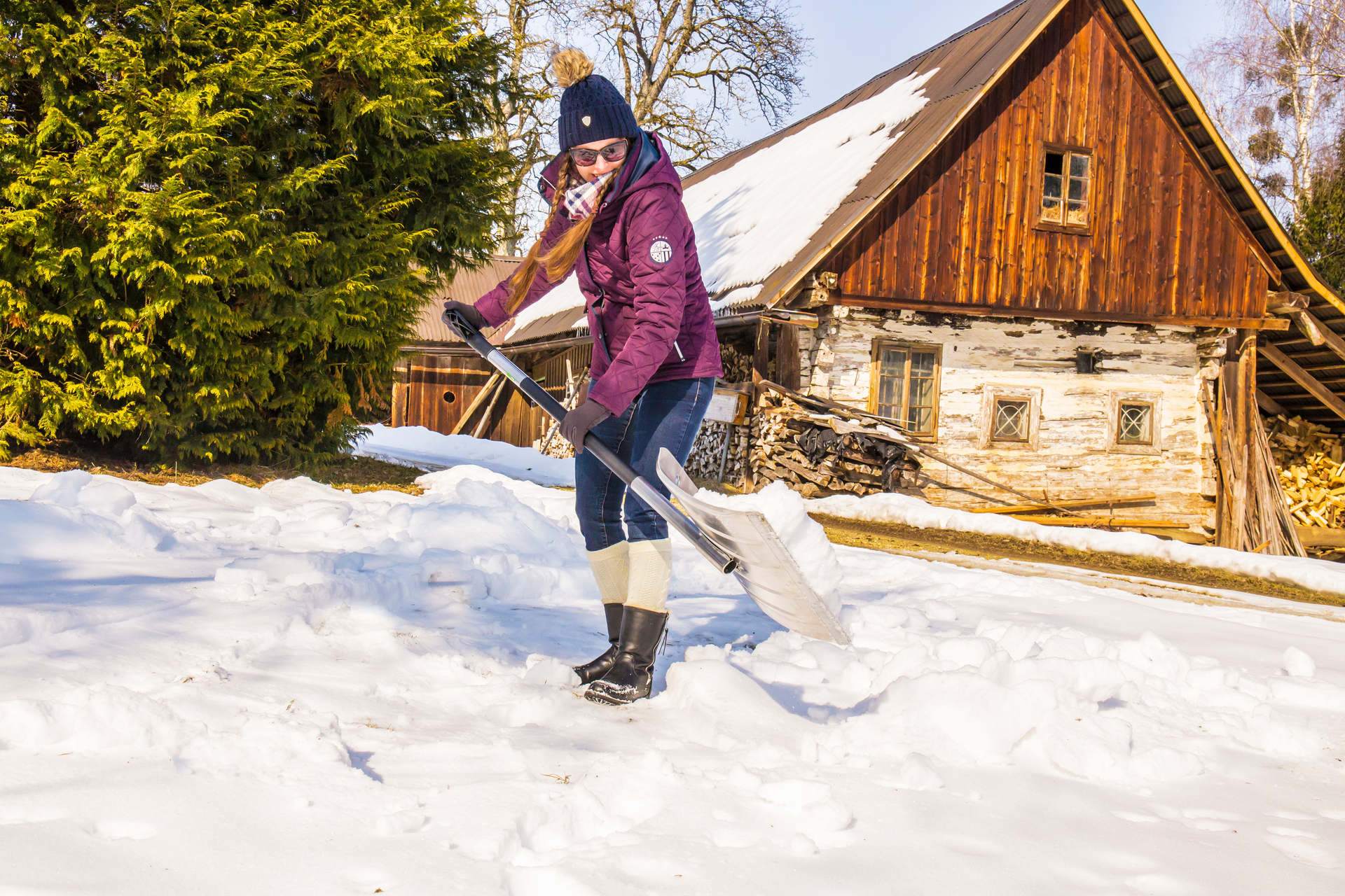 Aluminium-Schneeschieber