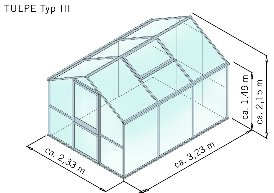 Gewächshaus Tulpe bei leitermann.de günstig kaufen Gewächshaus Tulpe
