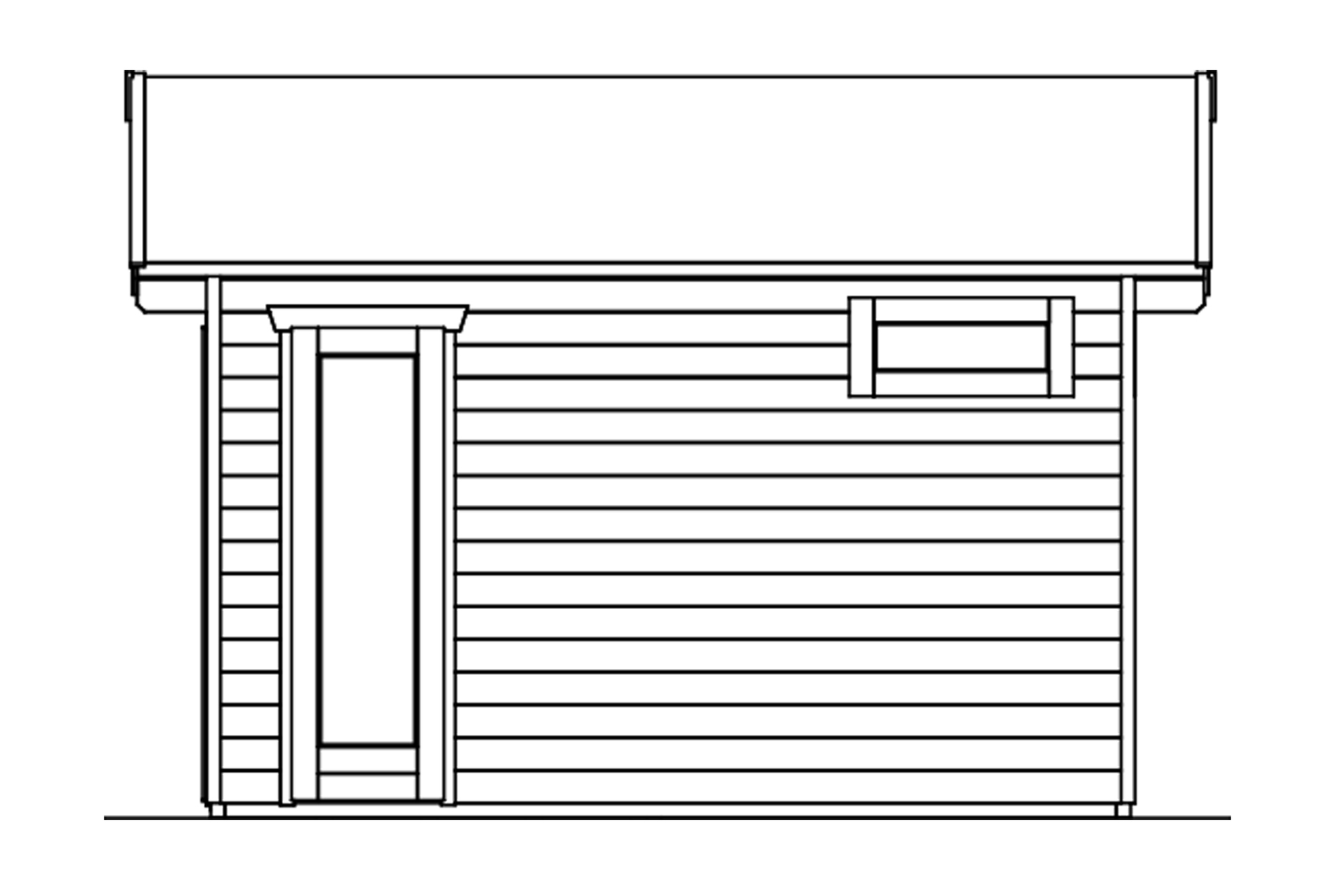 Gartenhaus Utrecht, 460 x 380cm bei leitermann.de günstig kaufen Gartenhaus Utrecht, 460 x 380cm