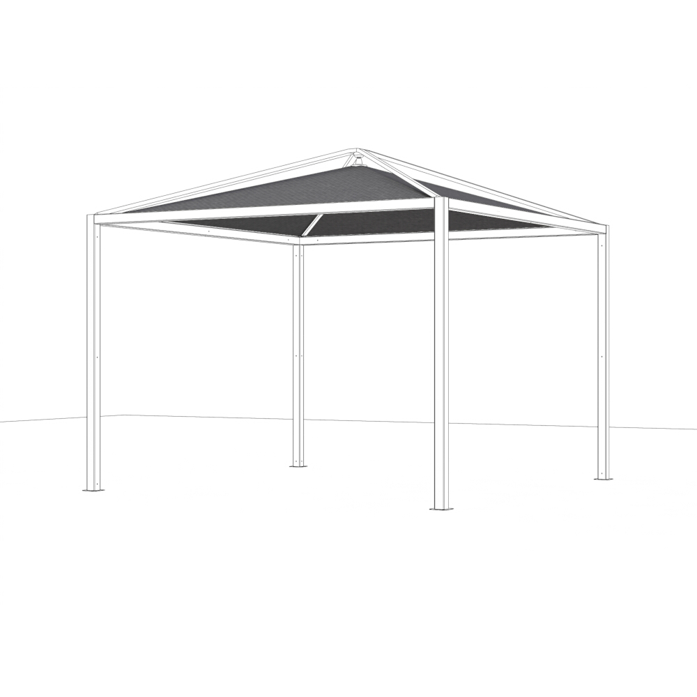Schattenmanufaktur® Comuna Dachbezug, 300x300cm, anthrazit