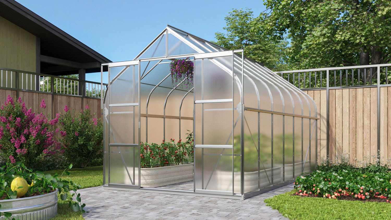 Gewächshaus Dione 11500, inkl. Fundament bei leitermann.de günstig kaufen Gewächshaus Dione 11500, inkl. Fundament