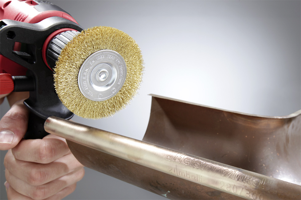 Scheibenbürste Messing