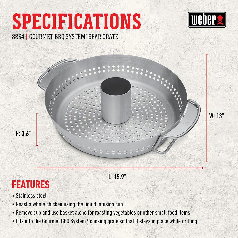 Gourmet BBQ System - Geflügel Bräter Einsatz ohne Grillrost