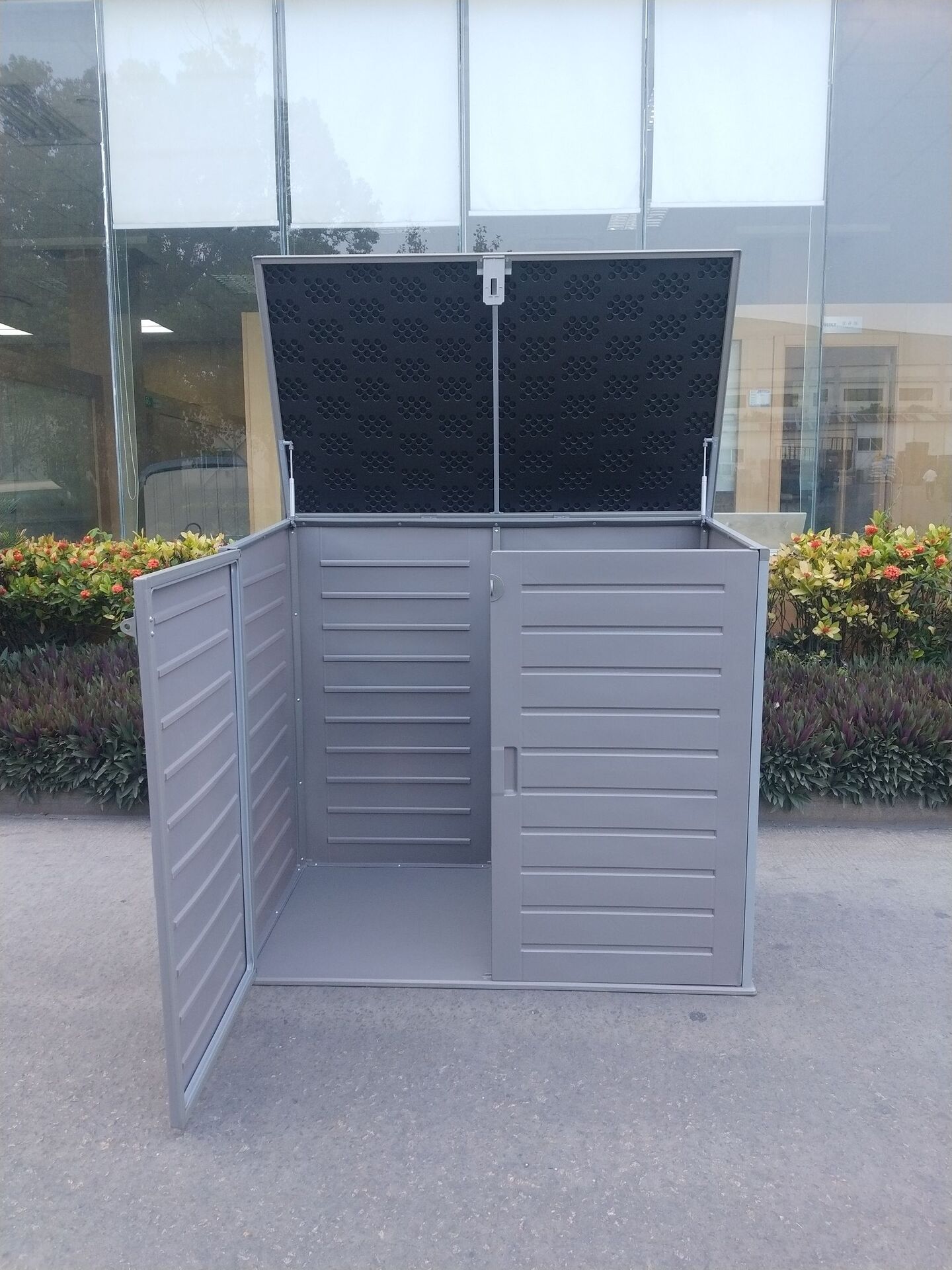 Primo Müllcontainer Kunststoff-Box, 140X82X124cm bei leitermann.de günstig kaufen Primo Müllcontainer Kunststoff-Box, 140X82X124cm