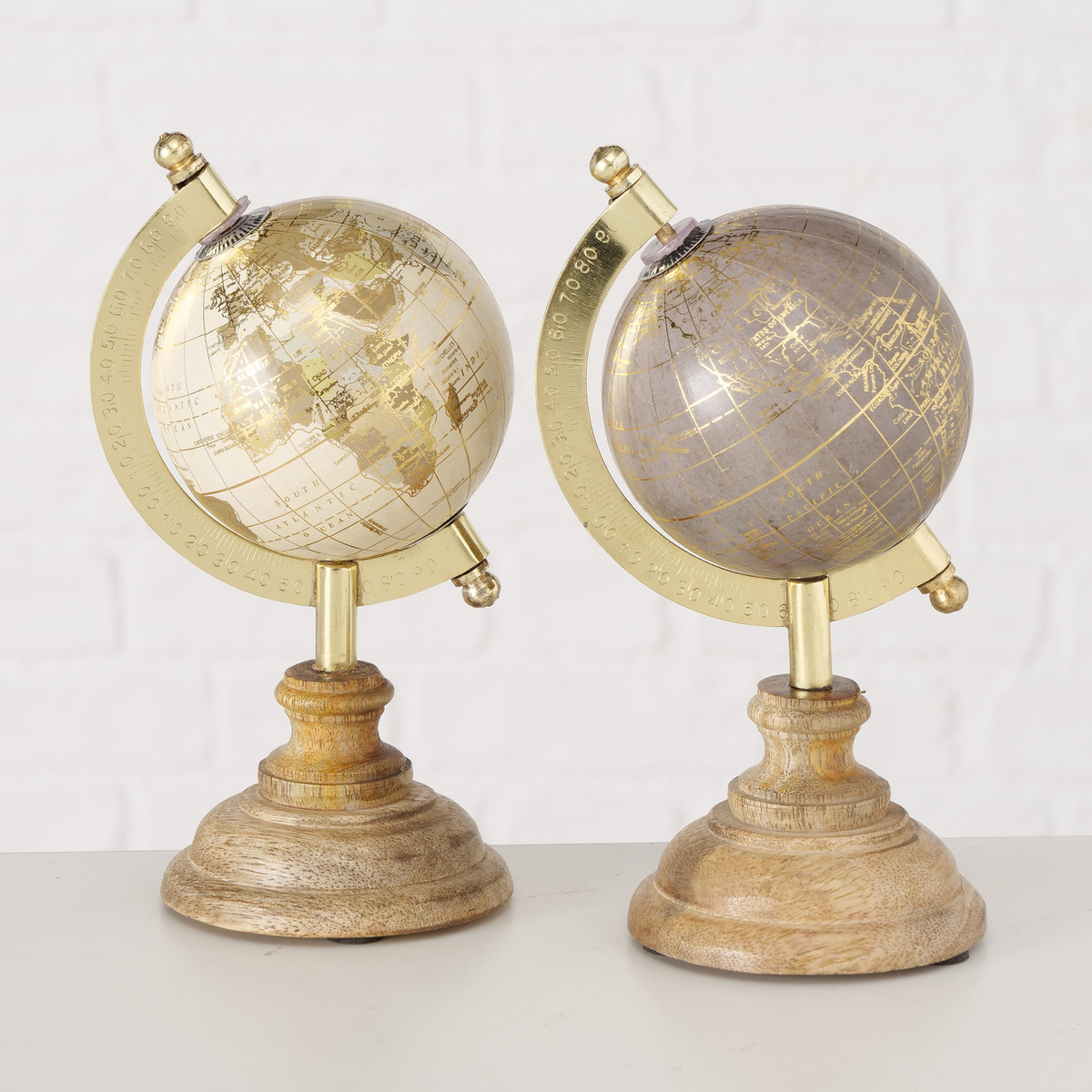 Dekoaufsteller Globe 2-fach sortiert