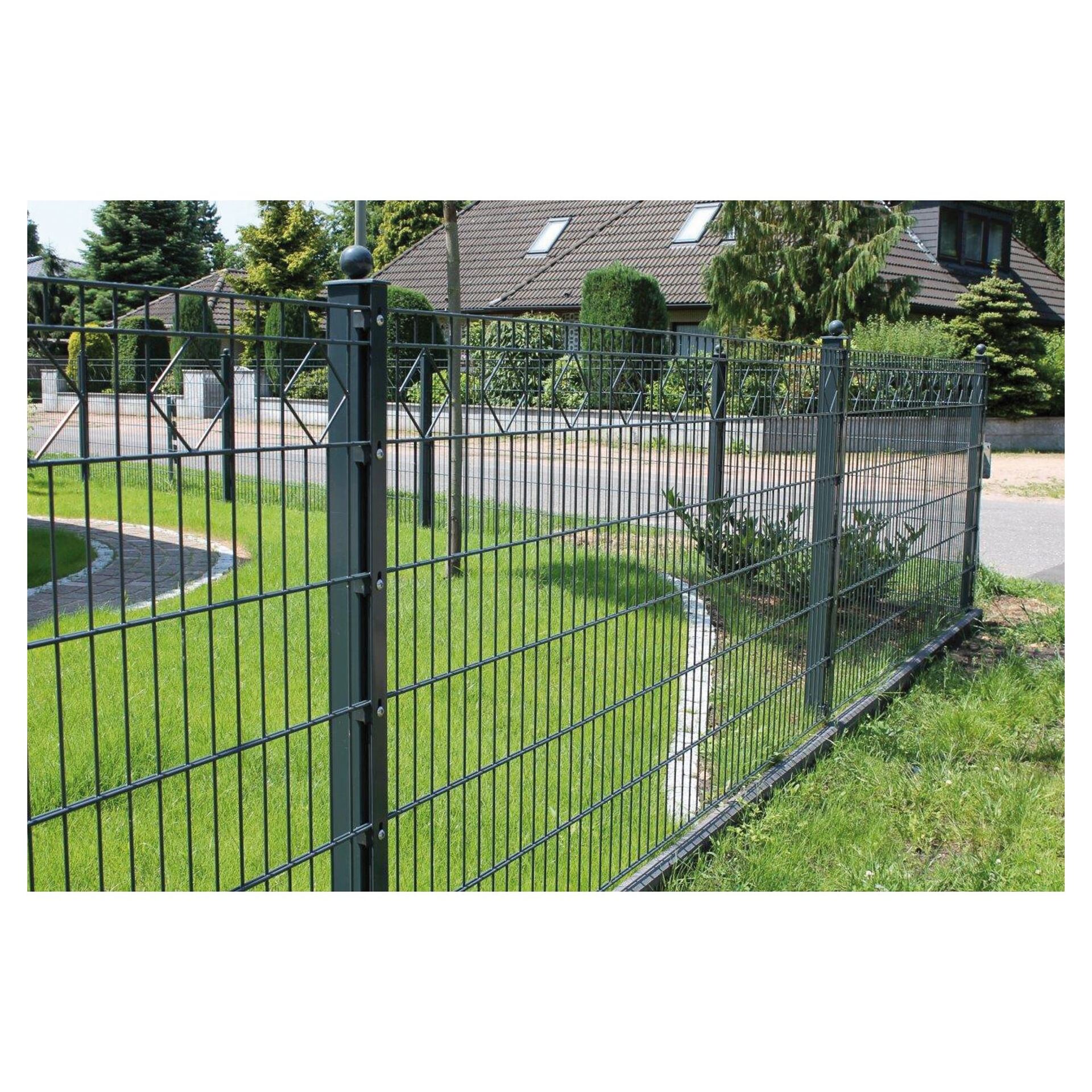 RONDO Doppeltor RAL 7016 anthrazit inkl. Pfosten