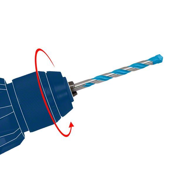 EXPERT CYL-9 MultiConstruction Bohrer, 6 x 60 x 100 mm. Für Dreh- und Schlagbohrer