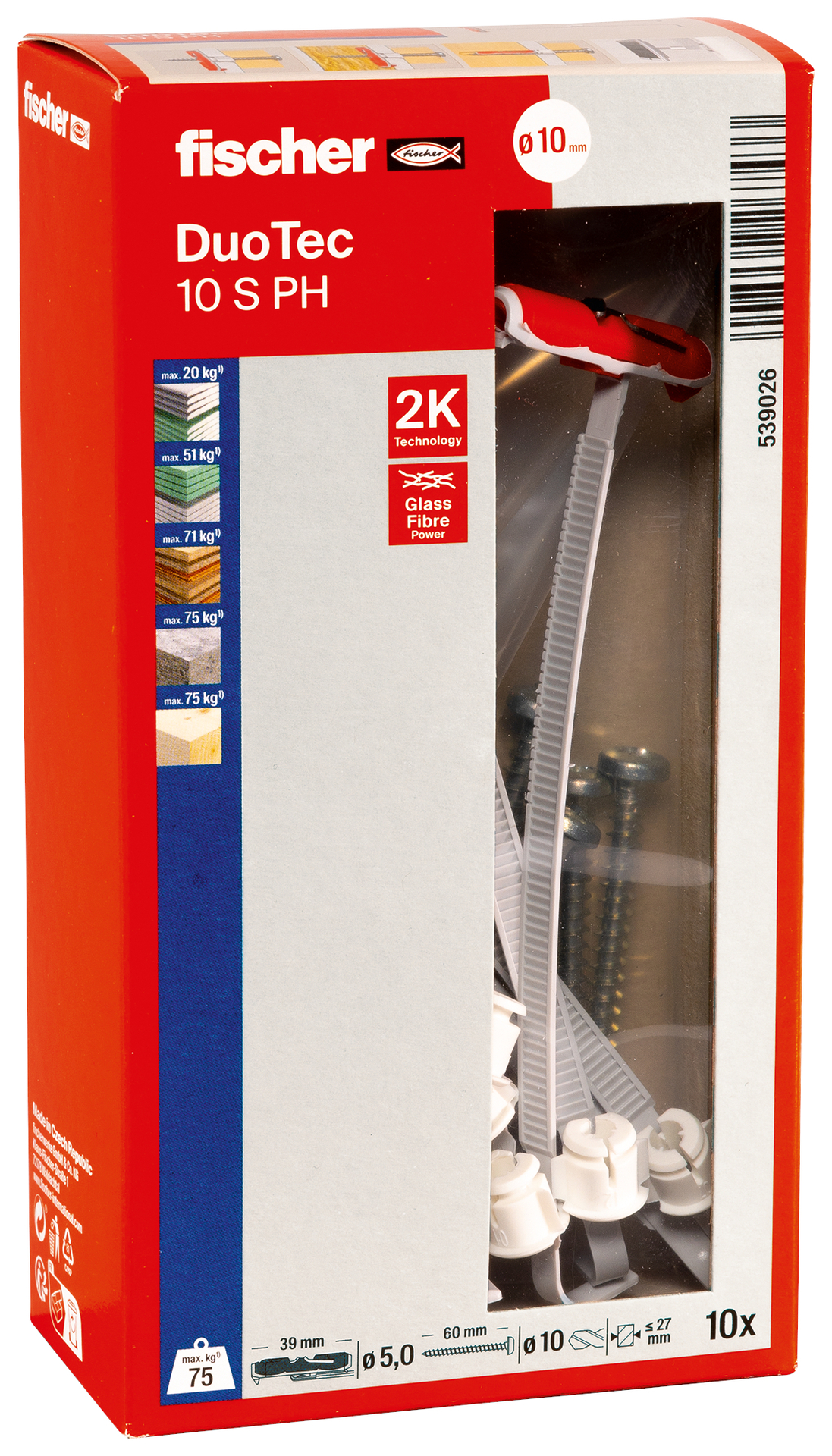 DuoTec Nylon-Kippdübel 10 S PH LD bei leitermann.de günstig kaufen DuoTec Nylon-Kippdübel 10 S PH LD