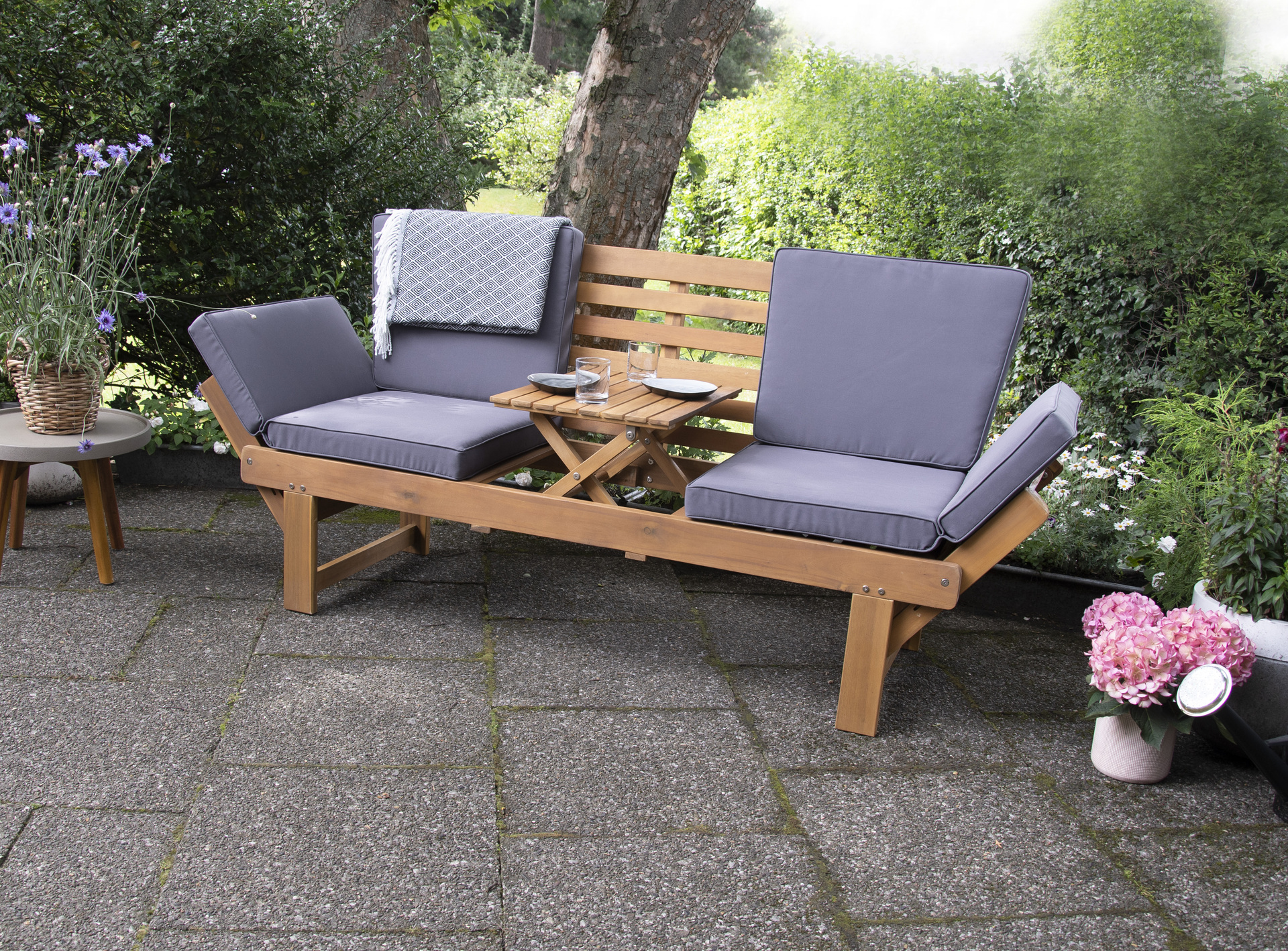 Multifunktions-Gartenbank Cetano