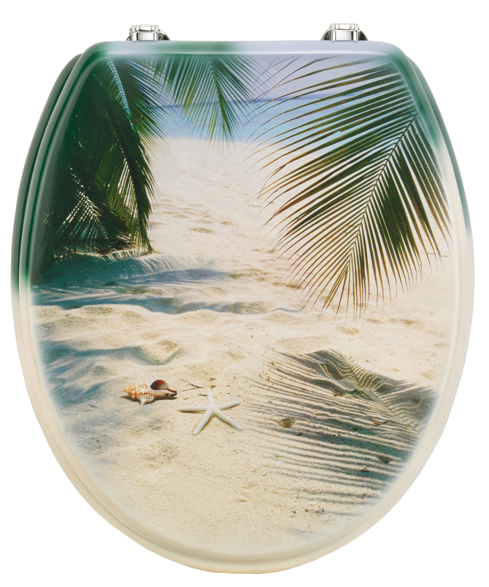 WC-Sitz Motiv Palmen am Strand bei leitermann.de günstig kaufen WC-Sitz Motiv Palmen am Strand