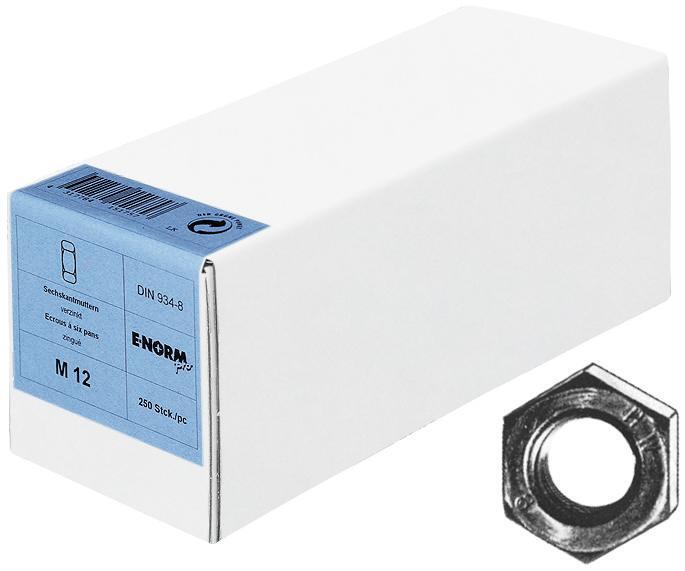 Sechskantmutter DIN 934 M14 – 8zn HP E-NORMpro 200 Stück