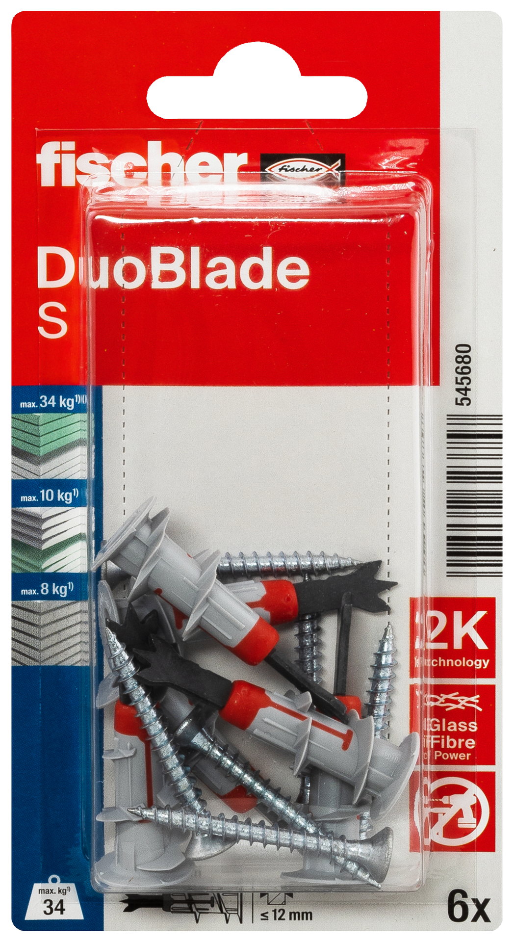 Gipskartondübel DuoBlade S K