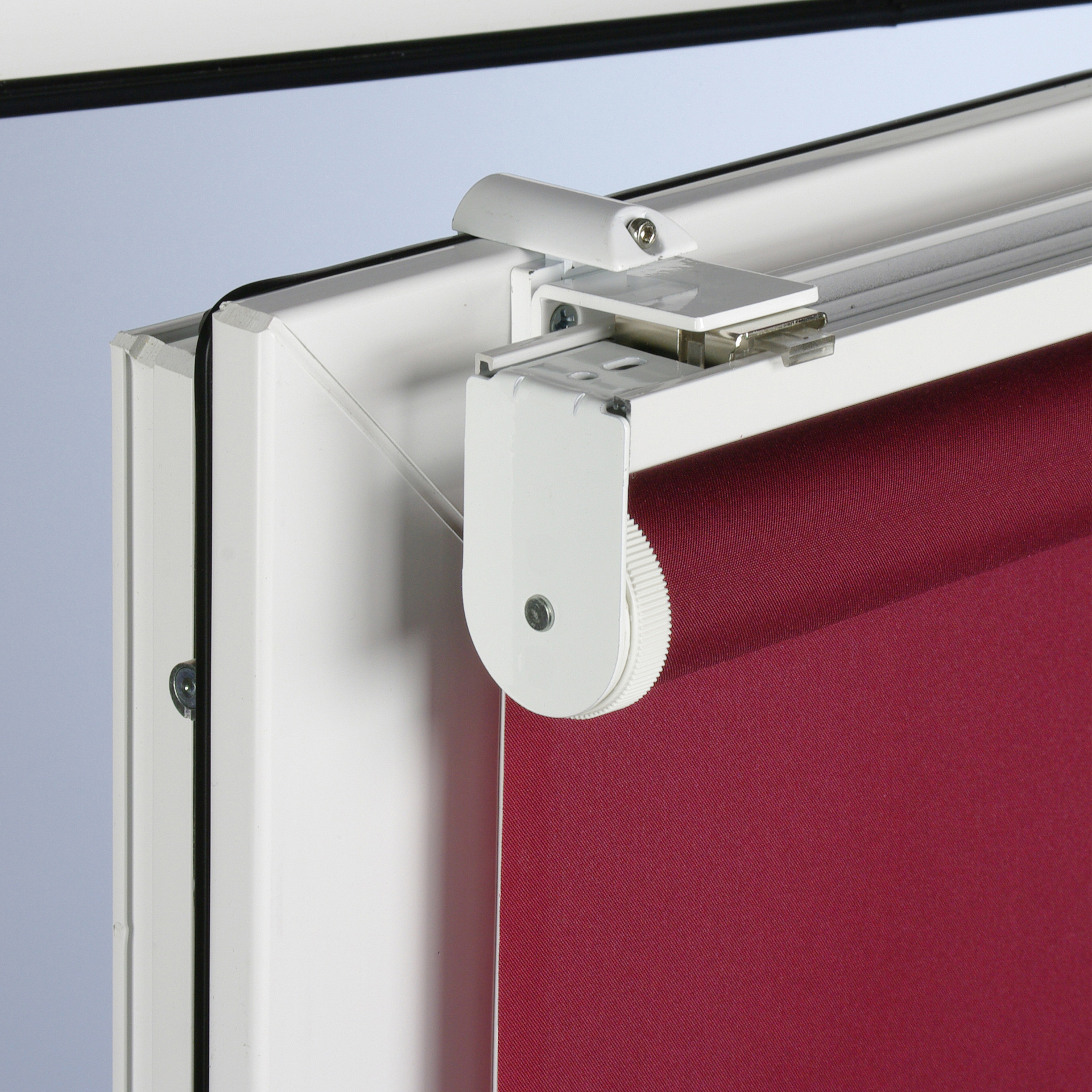 Rollo mit Klemmträger Softclose Mittelzugrollo Länge 130 cm