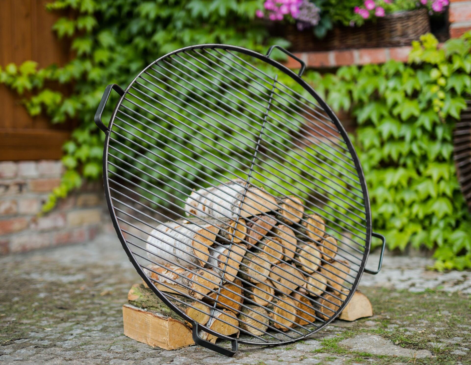Grillrost Ø80cm, inkl. 4 Griffen