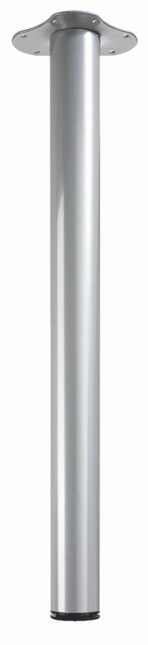 Tischbein Kofi 700 – 730 x Ø 60 mm Stahl Aluminium Optik