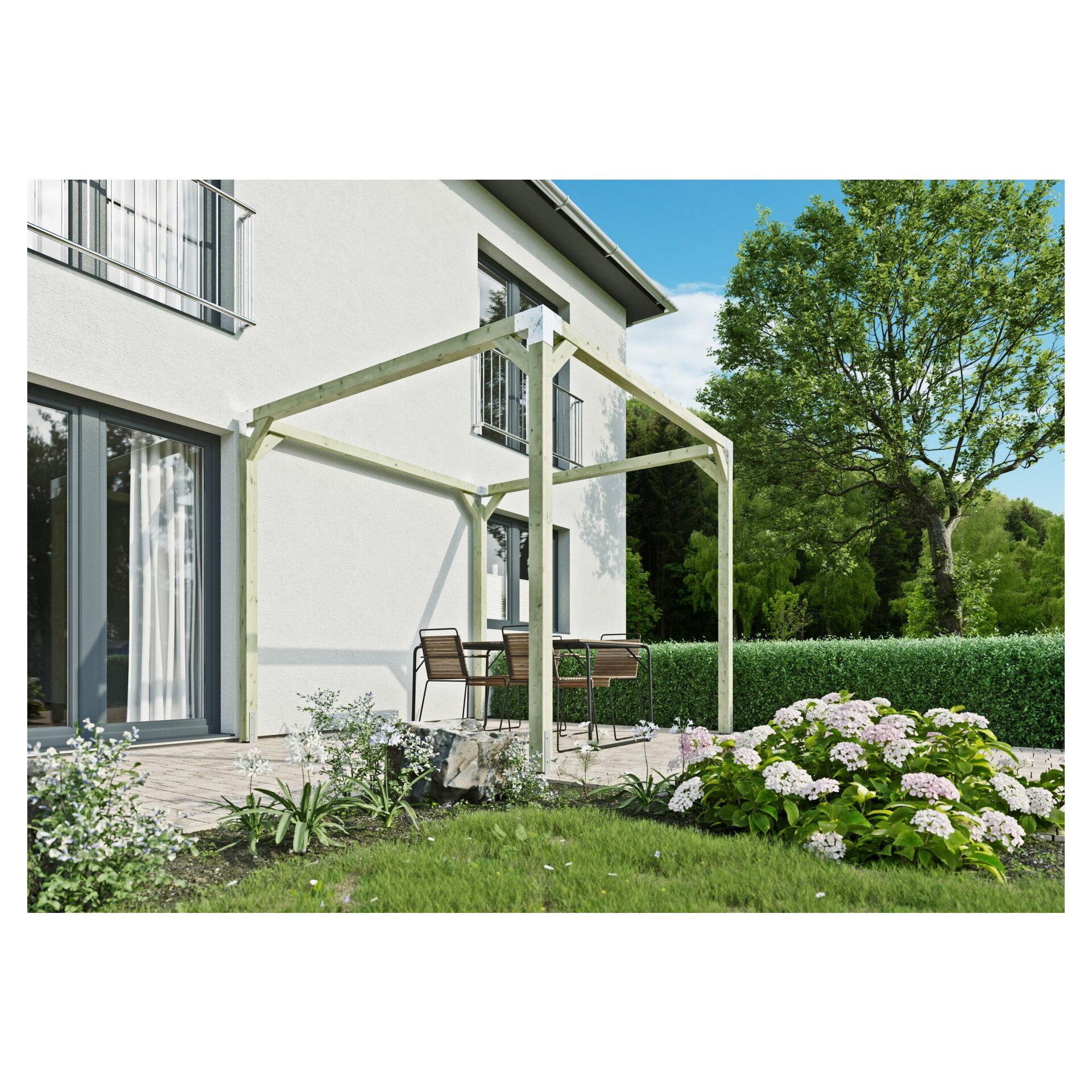 QUATTRO-Pergola Pfosten 9x9 cm bei leitermann.de günstig kaufen QUATTRO-Pergola Pfosten 9x9 cm