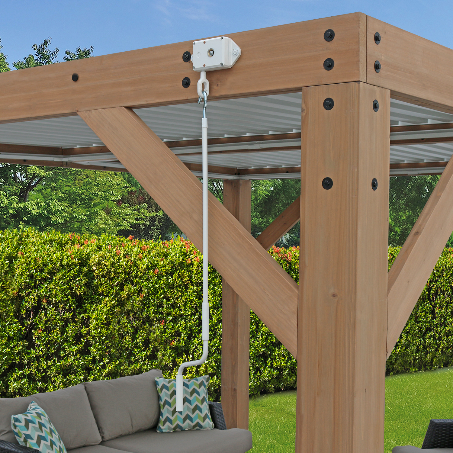 Pergola Karl mit Lamellendach bei leitermann.de günstig kaufen Pergola Karl mit Lamellendach
