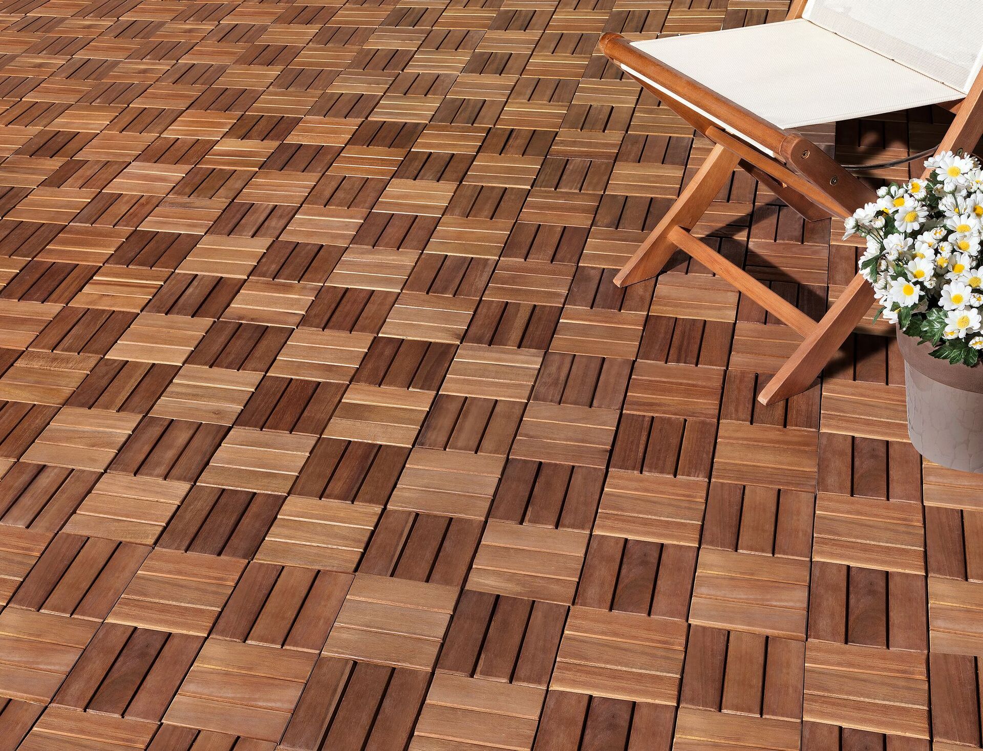 Akazienfliese 30x30cm, geölt, 6-er Pack bei leitermann.de günstig kaufen Akazienfliese 30x30cm, geölt, 6-er Pack