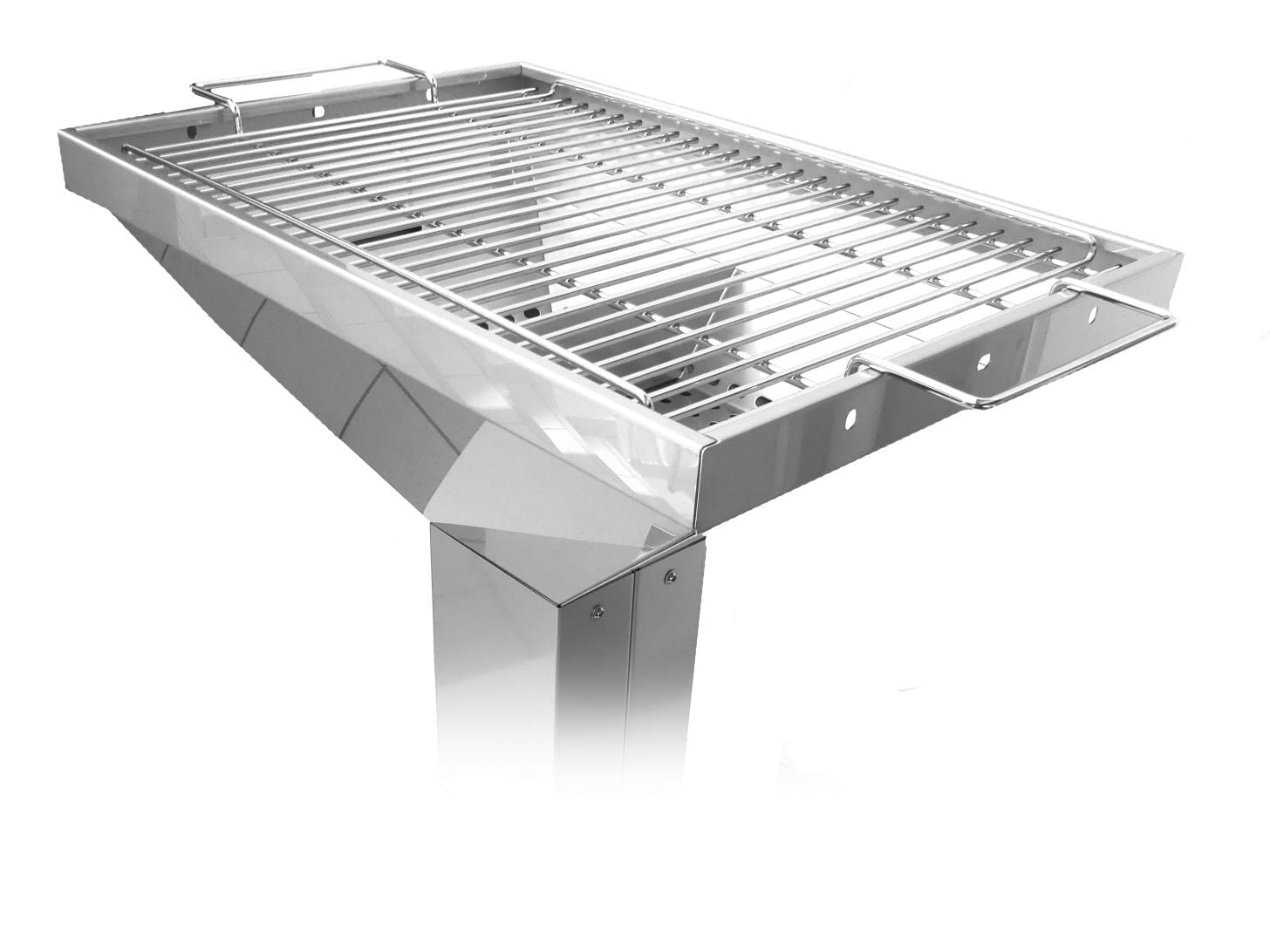 T4 Edelstahl Kaminzuggrill