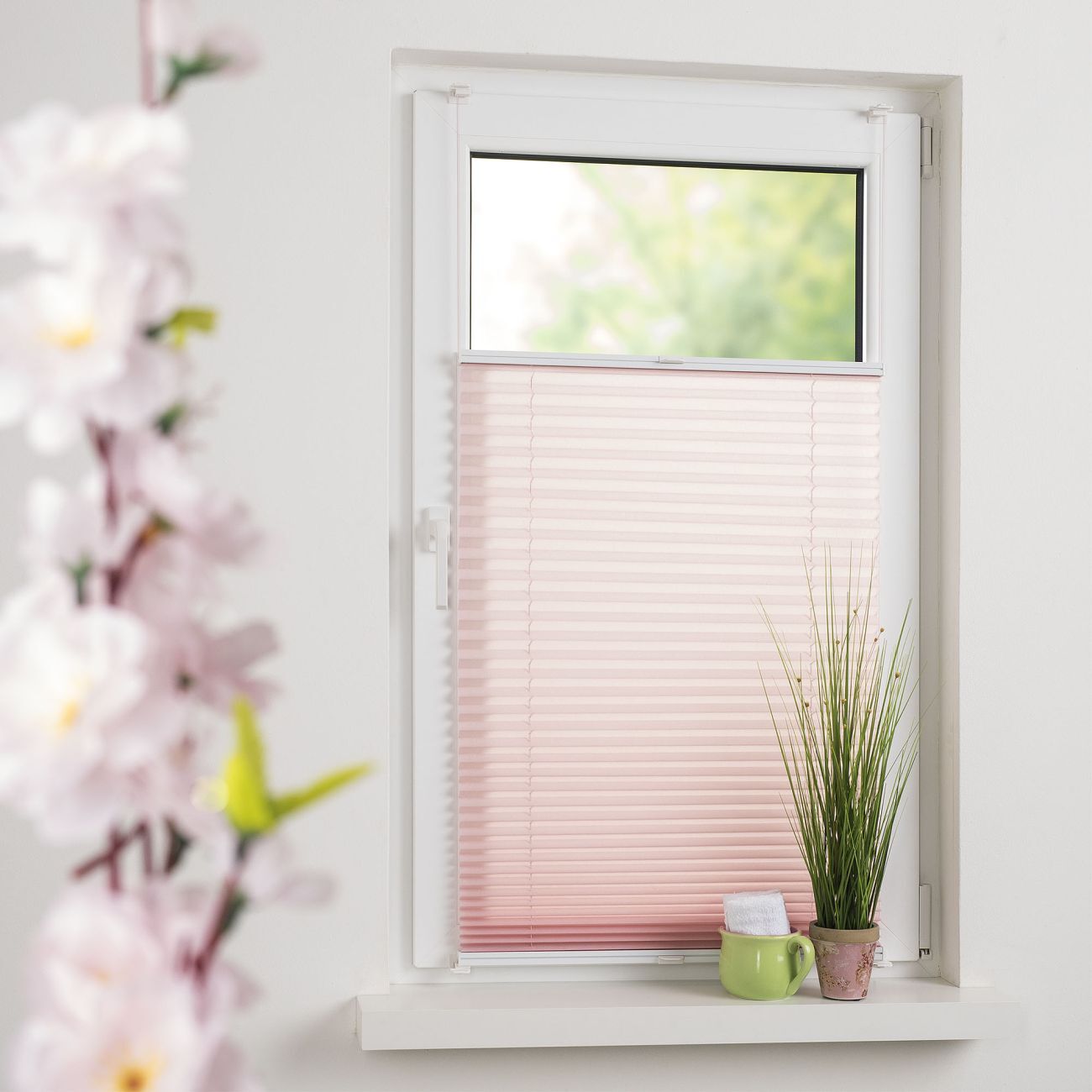 Klemmfix Plissee Pastell, verspannt bei leitermann.de günstig kaufen Klemmfix Plissee Pastell, verspannt