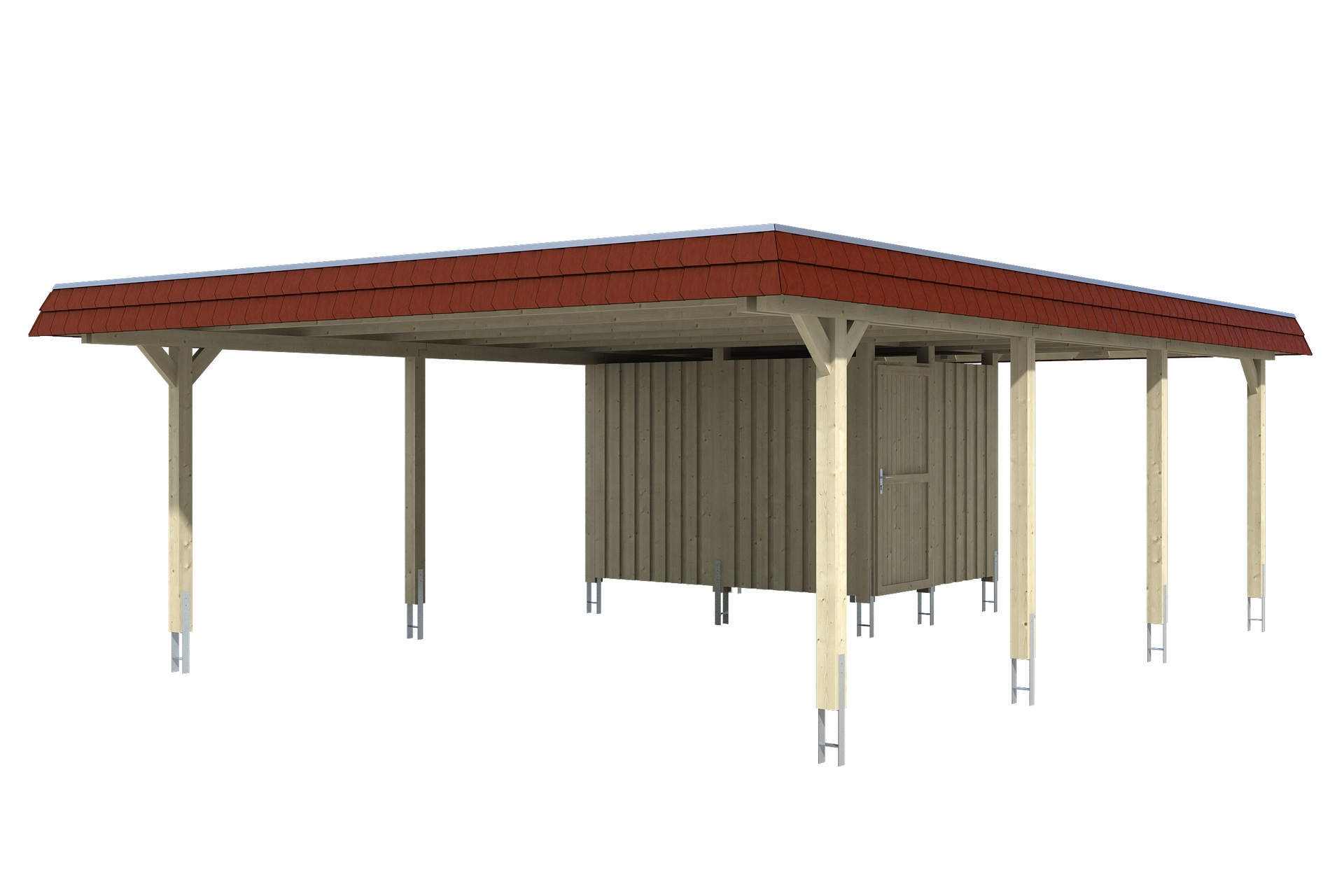Carport Wendland mit Abstellraum bei leitermann.de günstig kaufen Carport Wendland mit Abstellraum