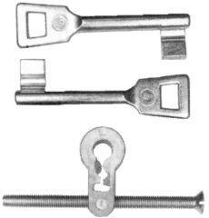 Buntbart-Einsätze mit 2 Schlüsseln