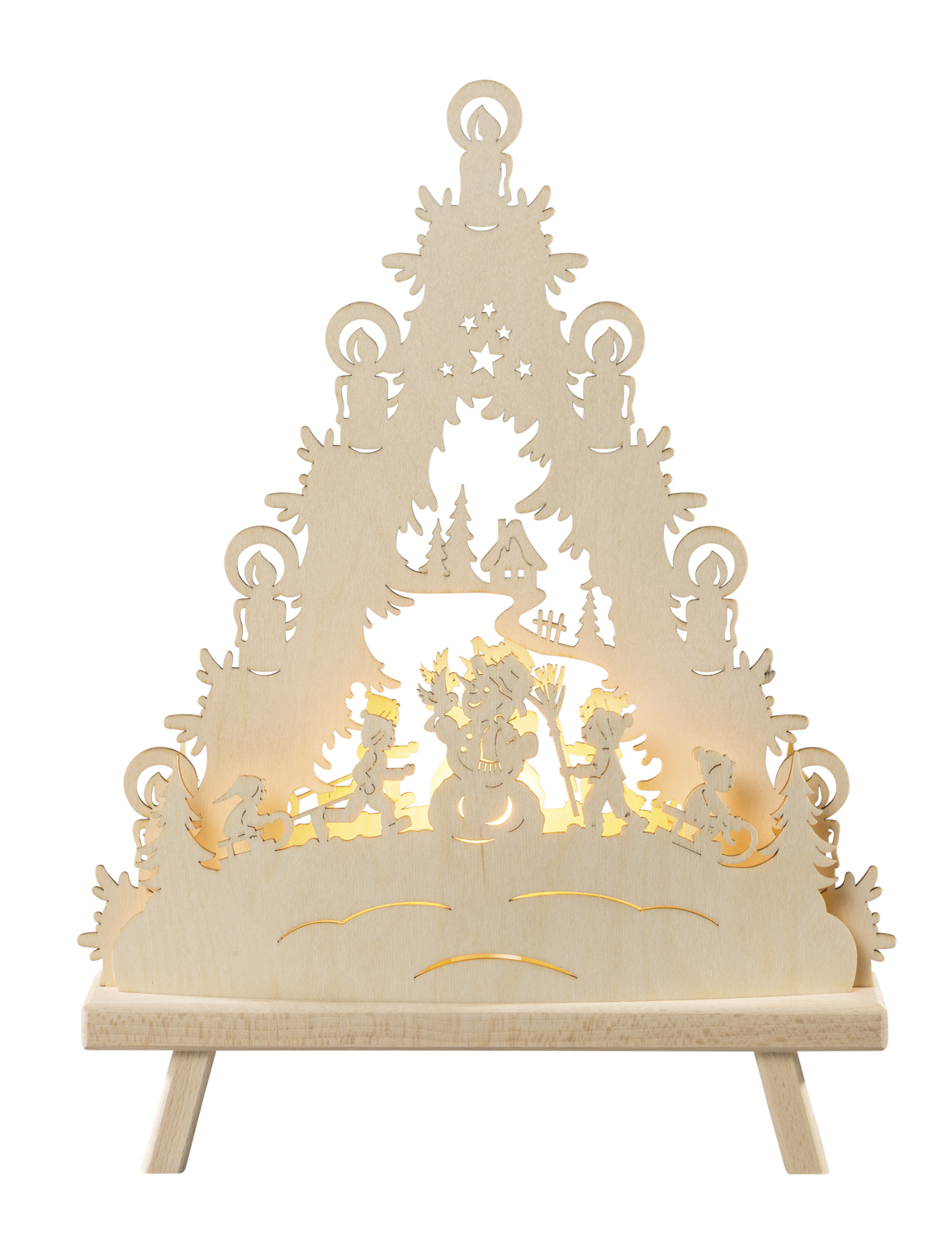 Dekoleuchte-Spitze ''Schneemann'' bei leitermann.de günstig kaufen Dekoleuchte-Spitze ''Schneemann''