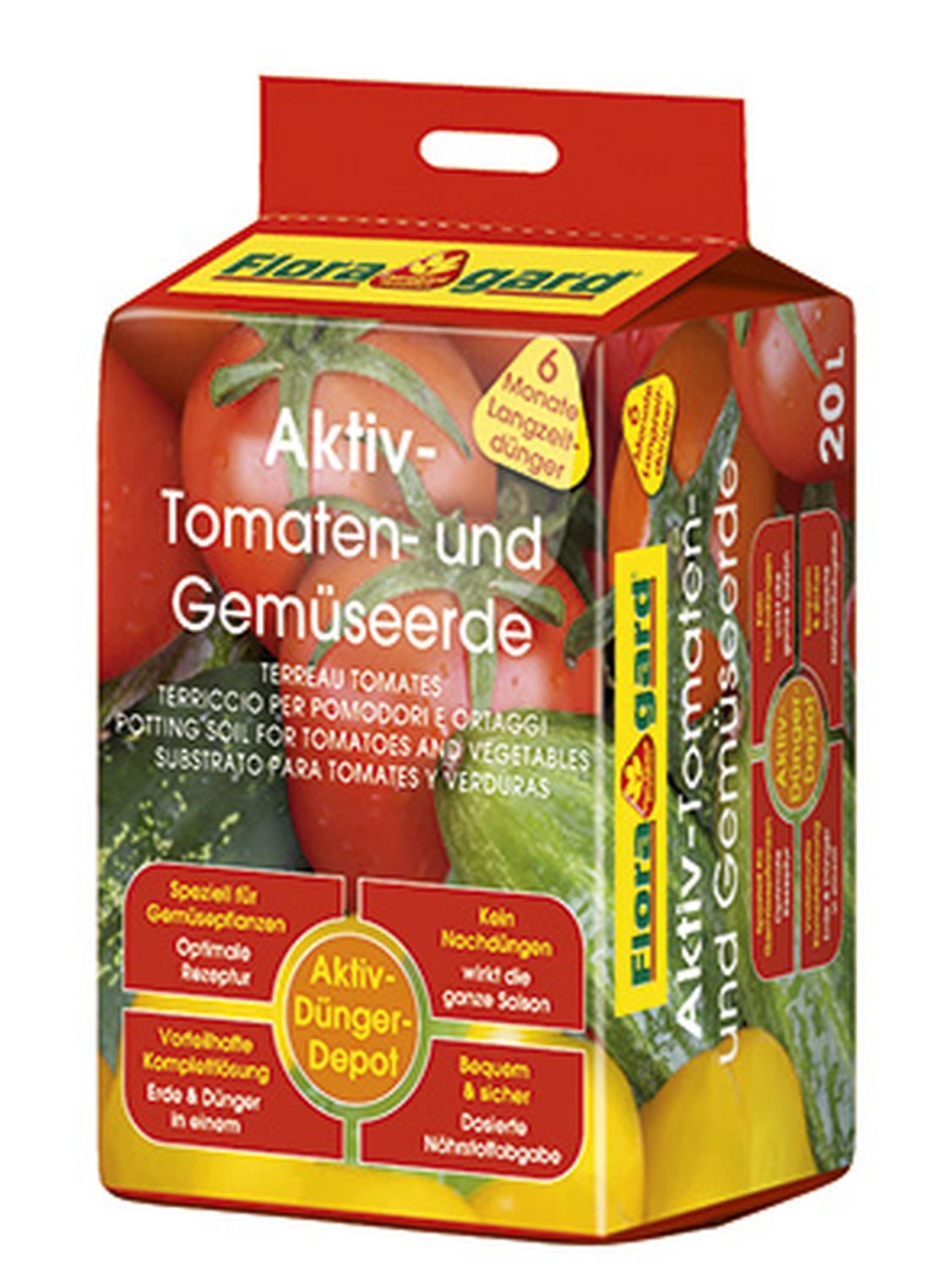 FLORAGARD Aktiv Tomaten- u. Gemüseerde compact 20L