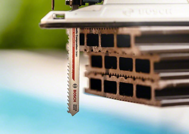 EXPERT ‘Plastic Composites Clean’ T 301 CHM Stichsägeblatt, 3 Stück. Für Stichsägen