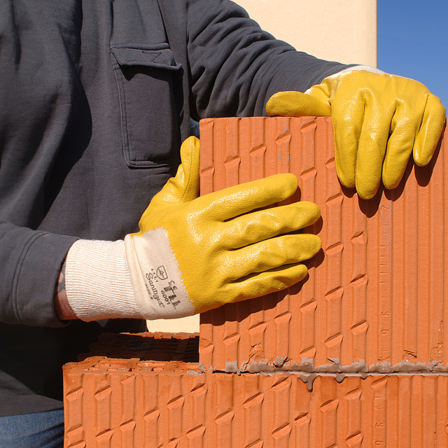 Handschuhe Montage gelb