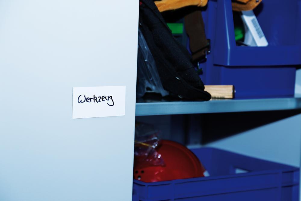 Magnetetikett VE 100 weiß besch. 50 x 100 mm bei leitermann.de günstig kaufen Magnetetikett VE 100 weiß besch. 50 x 100 mm