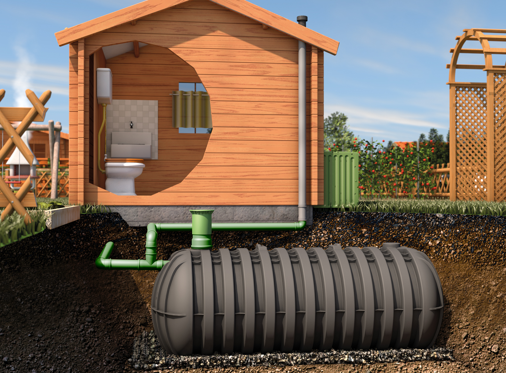 STABILUS Sammelgrube 3000L bei leitermann.de günstig kaufen STABILUS Sammelgrube 3000L