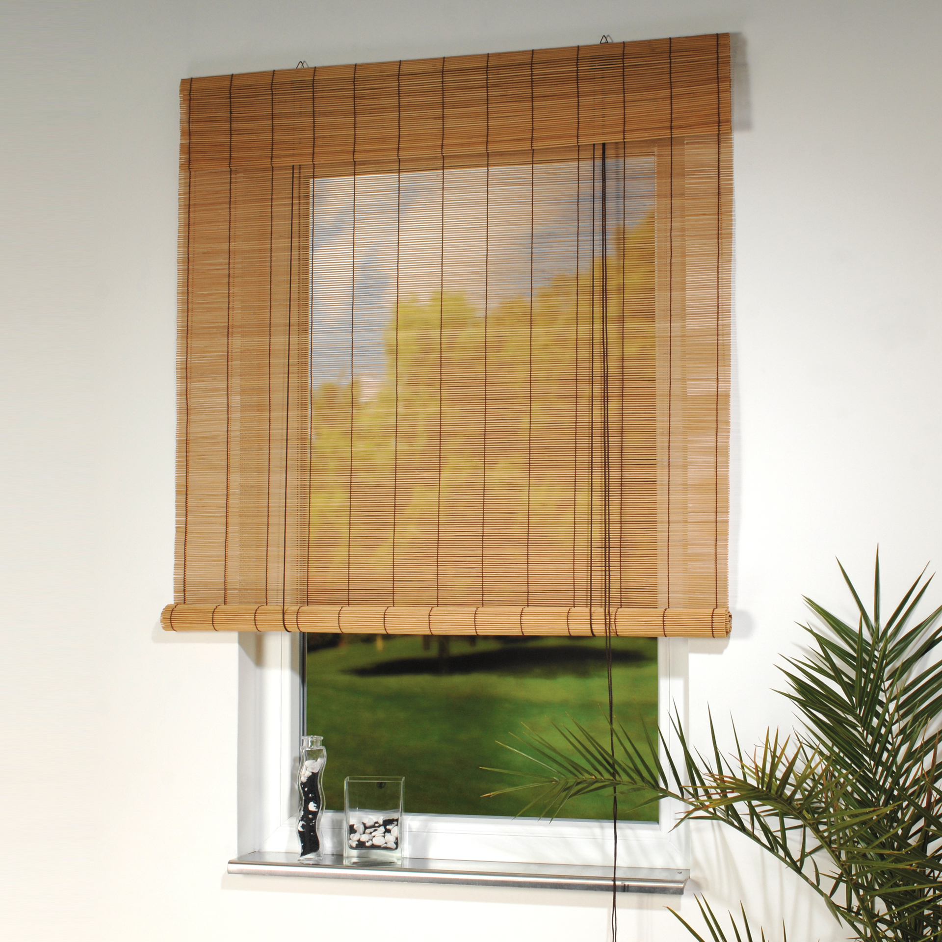 Bambus Sonnenschutz Bambusrollo Jalousie Sichschutz für Fenster und T,  89,99 €