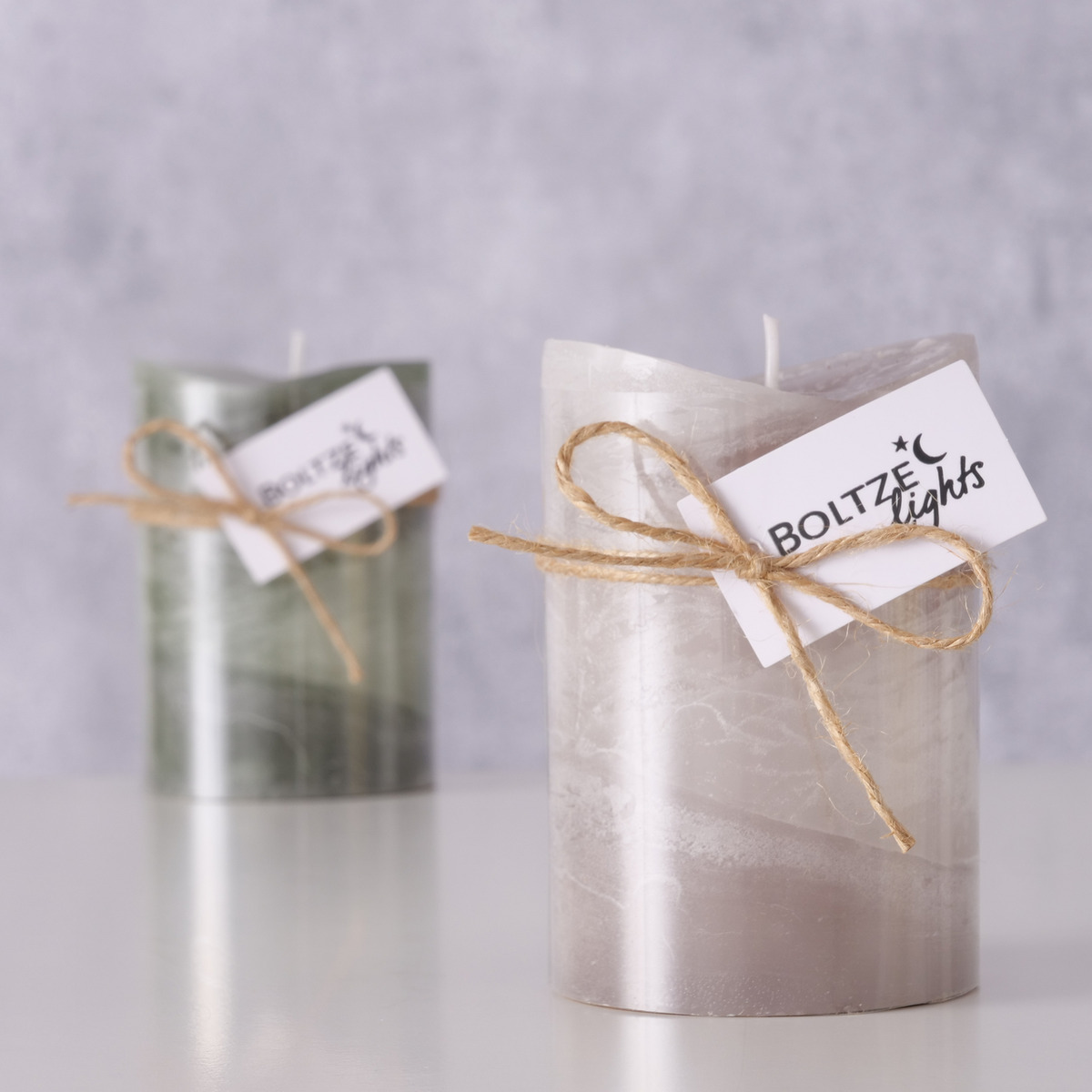 Stumpenkerze Gradienta 2-fach sortiert