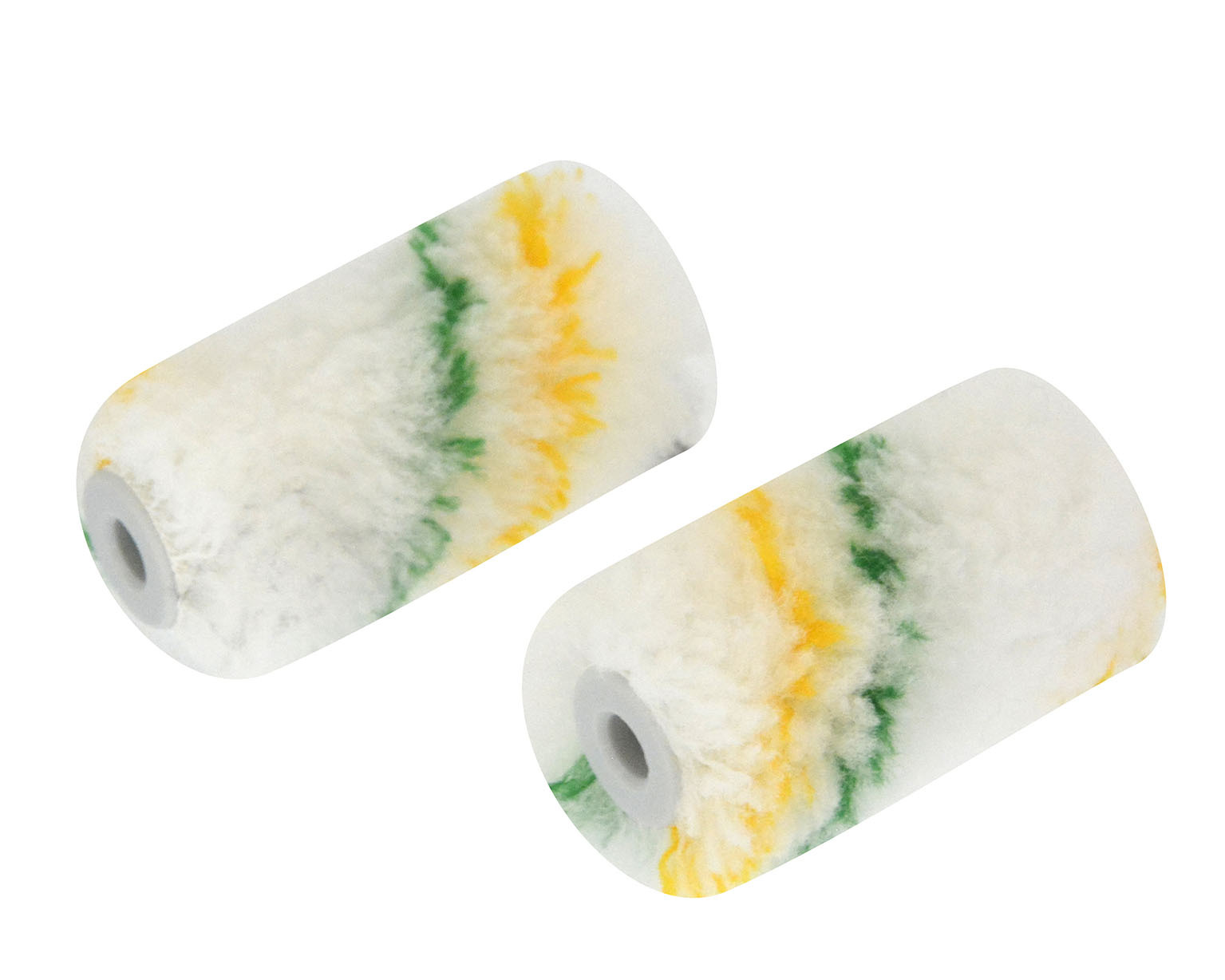 Farbwalzen yellowgreen, 5cm, 2 Stück