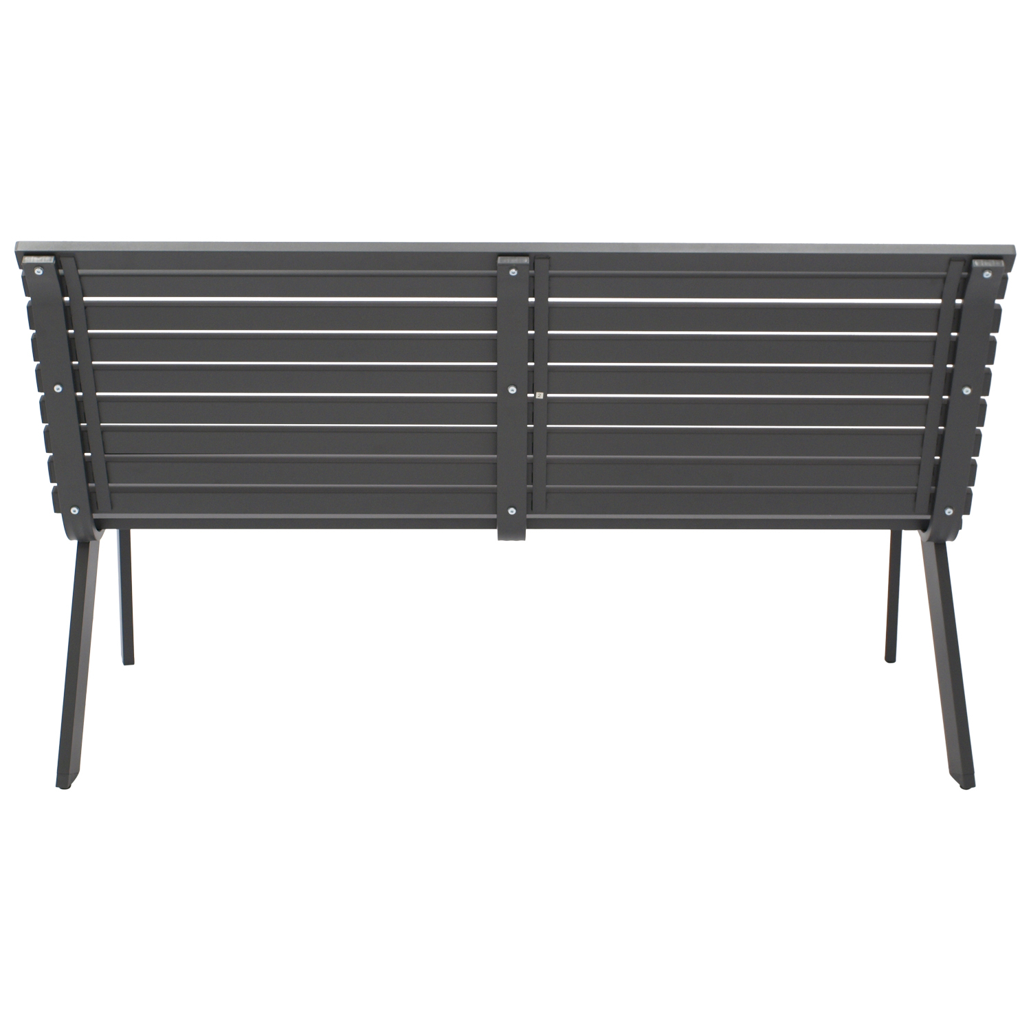 Gartenbank 2-sitzer, Aluminium anthrazit
