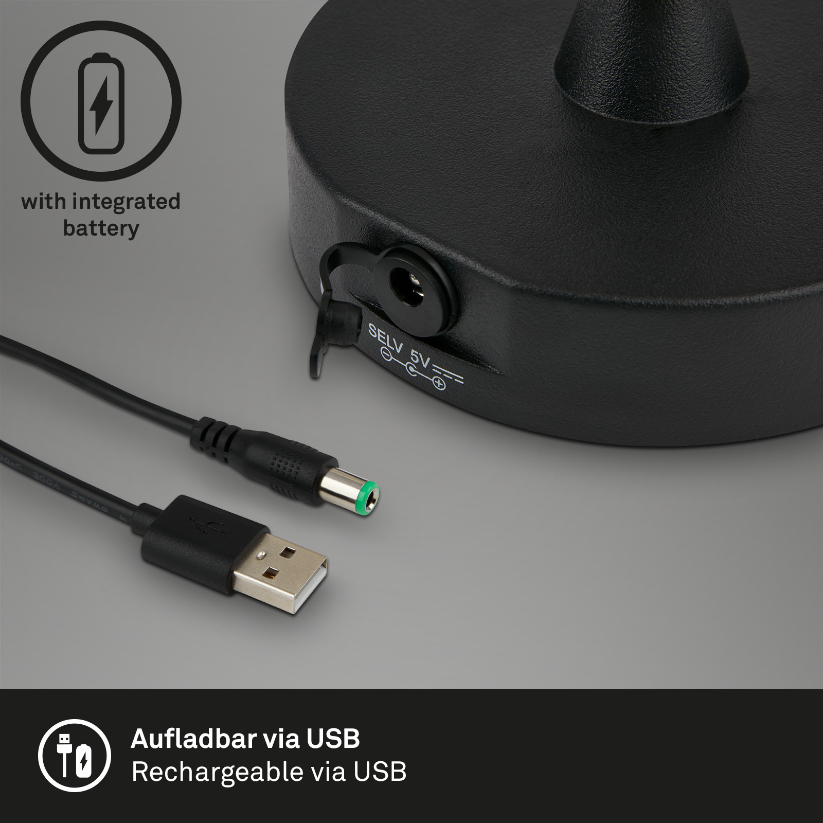 Plug&Play LED Tischleuchte Outdoor