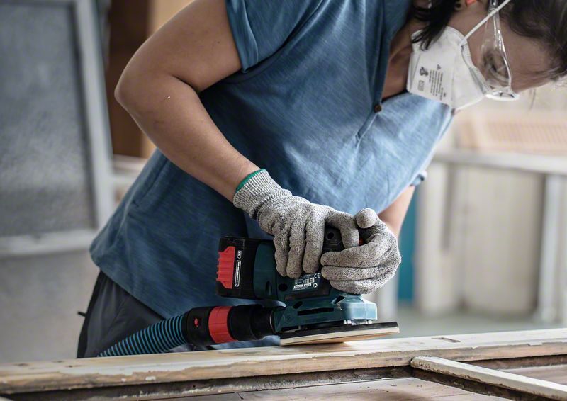 EXPERT C470 Schleifpapier mit 14 Löchern für Schwingschleifer, 115 x 230 mm, G 120, 10-tlg.. Für Exzenterschleifer